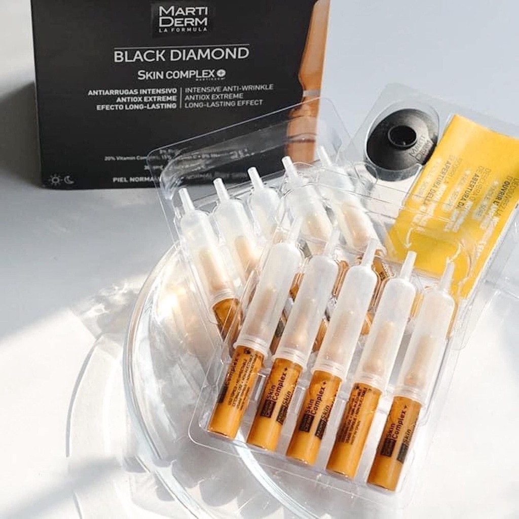 Ampoule chống oxy hoá, trẻ hóa, làm sáng da MartiDerm Black Diamond Skin Complex Advanced  - AJA'S SKINLAB