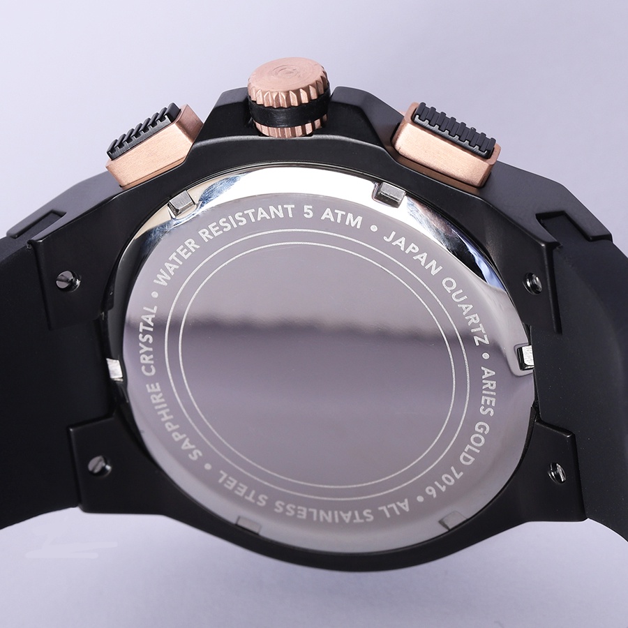 Đồng hồ nam Aries Gold AG-G7016 BKRG-BKRG Size mặt 44 mm