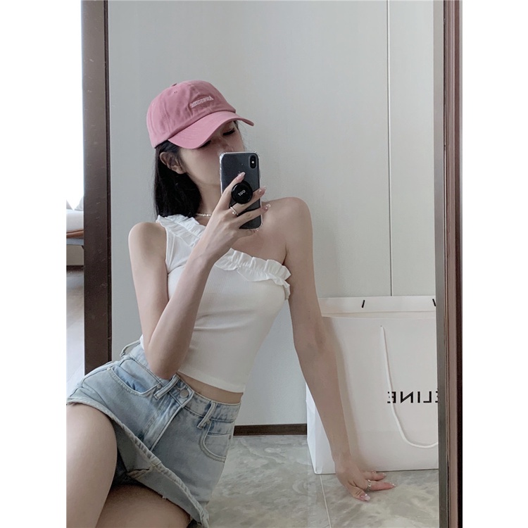 Áo Ngắn Trễ Vai Xẻ Tà Mùa Hè Mới