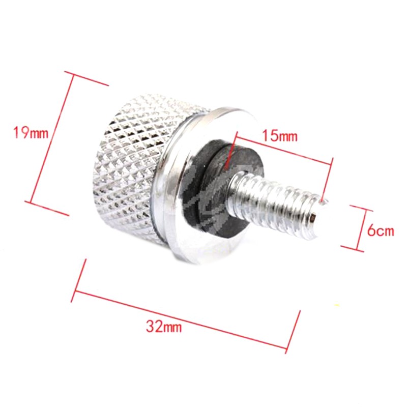 [bigapple]Chrome Billet Aluminum Seat Mount Bolt Rear Seat Nut Kit adore