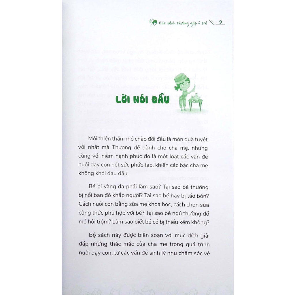 Sách 1001 Vấn Đề Nuôi Dạy Con - Các Bệnh Thường Gặp Ở Trẻ