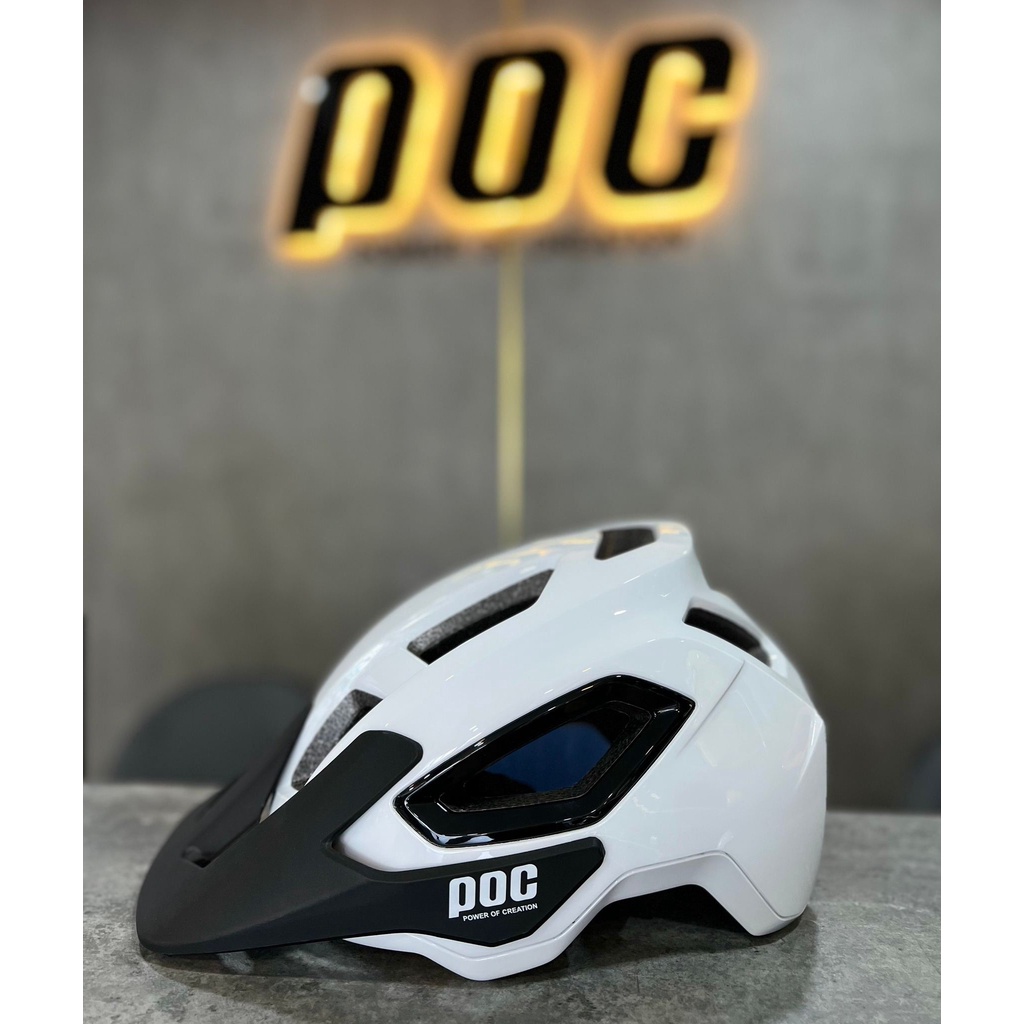 NÓN THỂ THAO POC P18 MÀU TRẮNG BÓNG CHÍNH HÃNG 2022