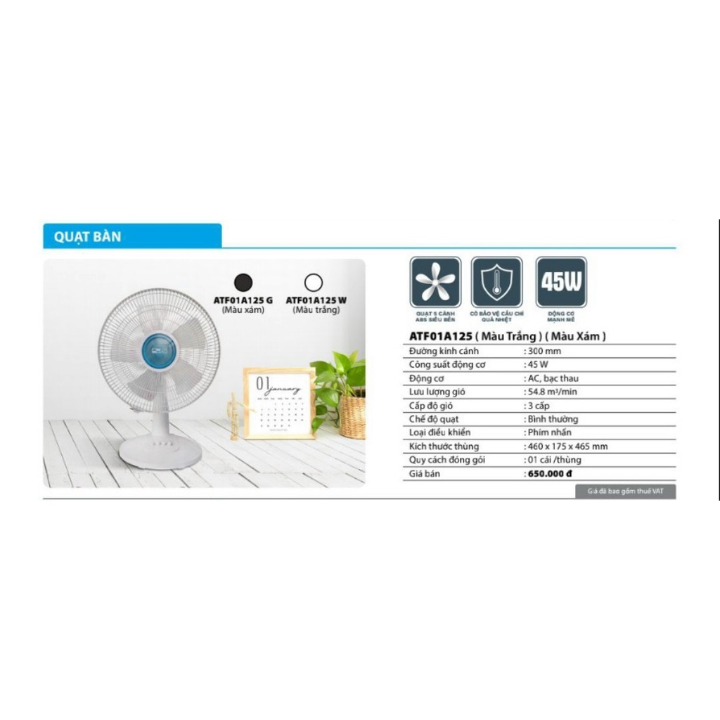 Quạt Bàn ATF01A125