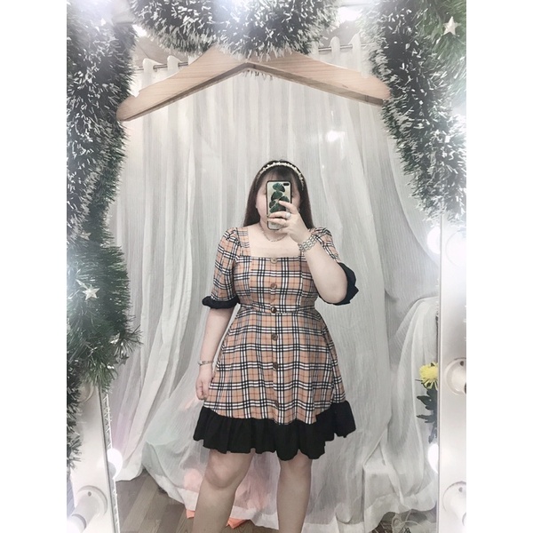 Đầm nút phối lụa
