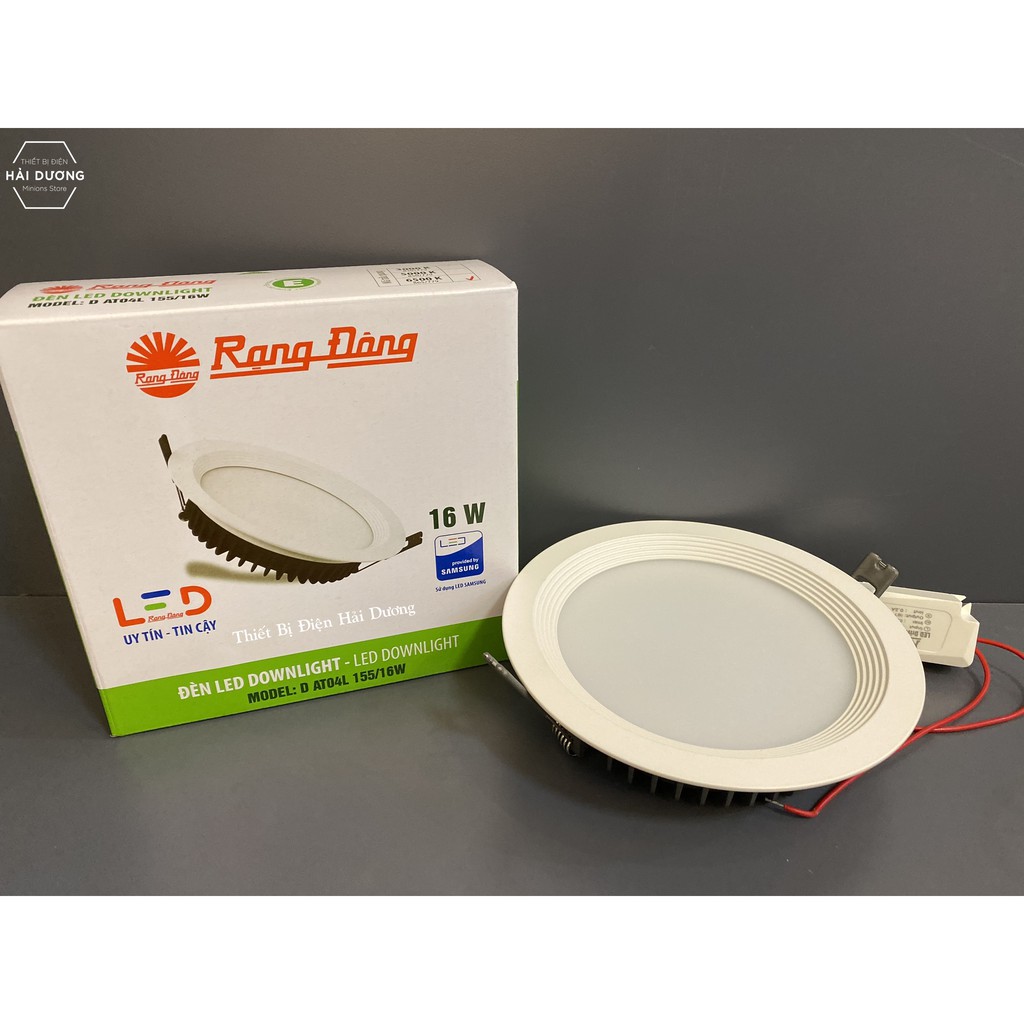 Đèn Led Downlight Rạng Đông Âm Trần D AT04L 155 / 16W - 25W - Bảo hành 2 năm