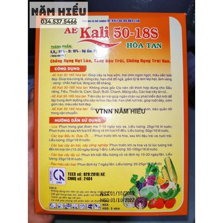Phân bón lá KALI hòa tan AE 1KG (10 gói 100g)