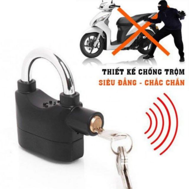 Khóa chống trộm nhà cao cấp Alarm Lock - Ổ khóa thông minh có còi báo động siêu xịn