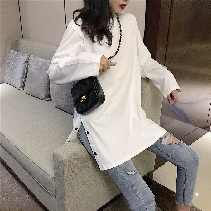 [ORDER] A229 ÁO ULZZANG XẺ TÀ CÁCH ĐIỆU