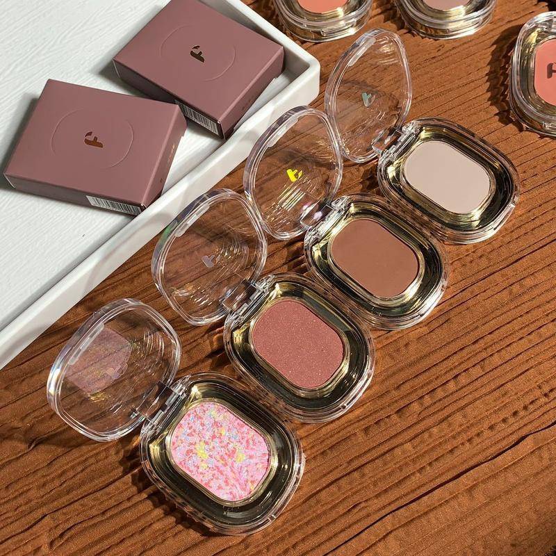 Bảng Phấn Mắt FAICCIA Tông Màu Đất Lấp Lánh Lâu Trôi Chống Thấm Nước