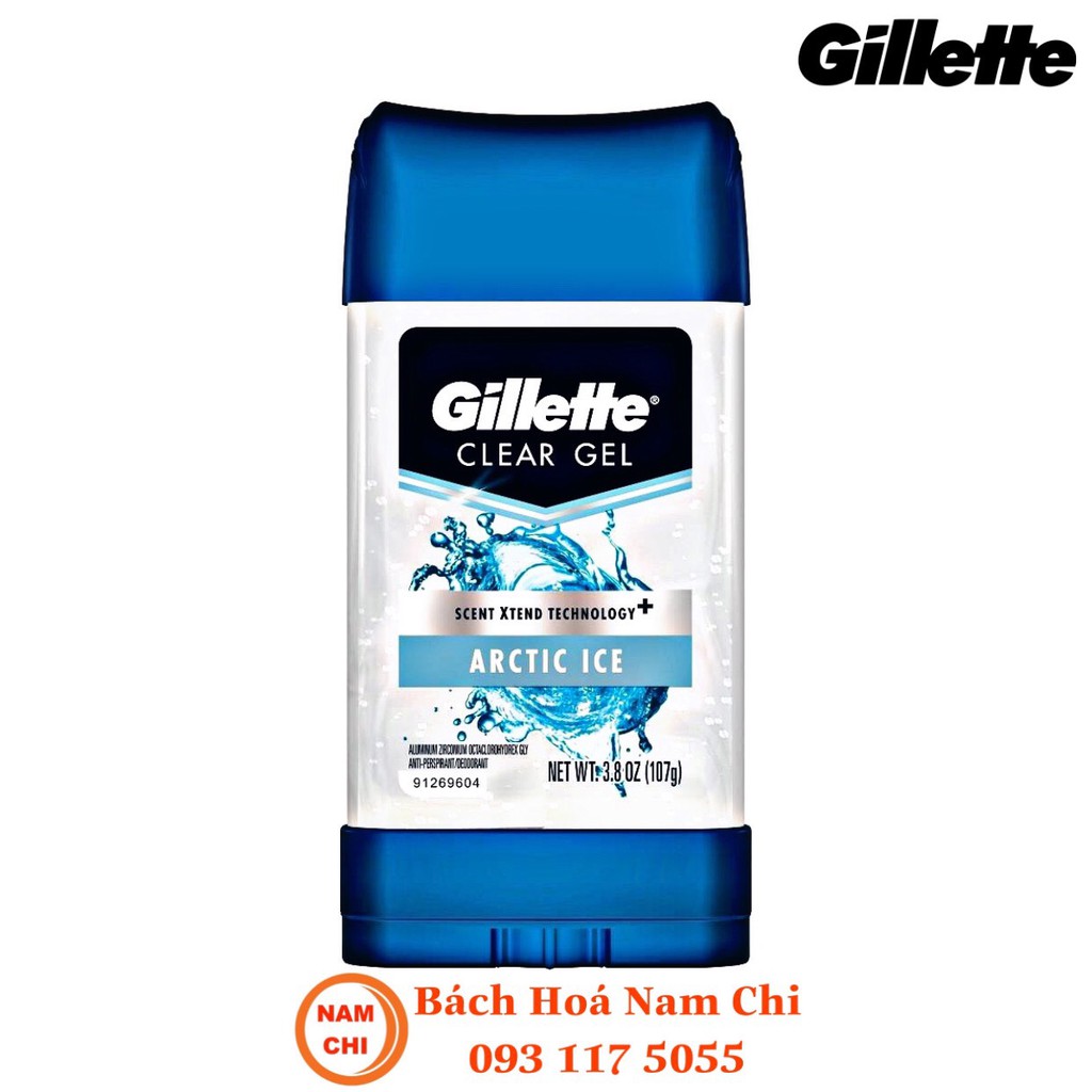 Lăn Khử Mùi Cho Nam Gillette Artic Ice 107g - Hàng Nhập Mỹ