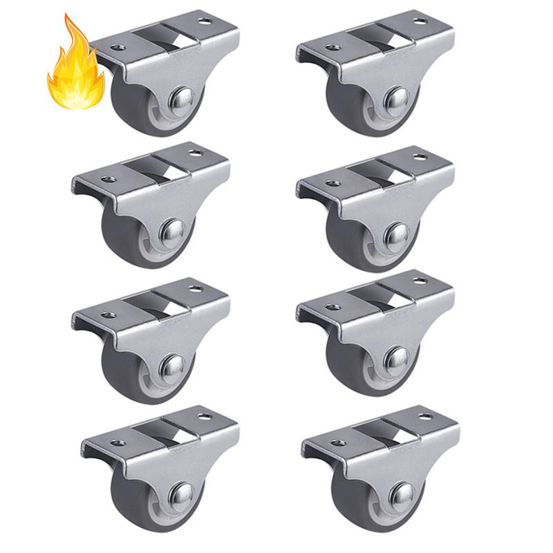 Bộ 8 Bánh Xe Có Bánh Xe Đẩy 1 Inch Chất Liệu TPE Tiện Dụng