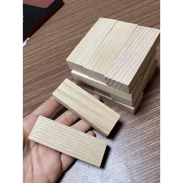 100 thanh rút gỗ to domino đẹp xịn bằng gỗ tần bì tặng kèm hướng dẫn xếp