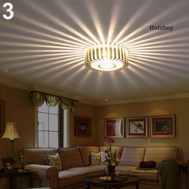 mẫu hót  2023 Đèn Led Hoa Gắn Trần 3w Trang Trí Phong Cách Châu Âu