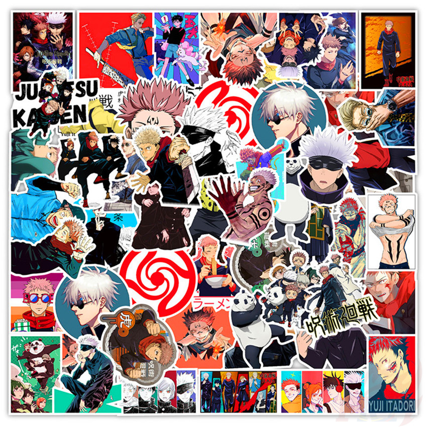 ❉ Jujutsu Kaisen - Series 07 Anime Yuji Itadori Stickers ❉ 50Pcs/Set Waterproof DIY Fashion Decals Doodle Stickers