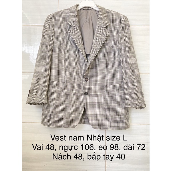 Áo vest nam Nhật size L siêu đẹp