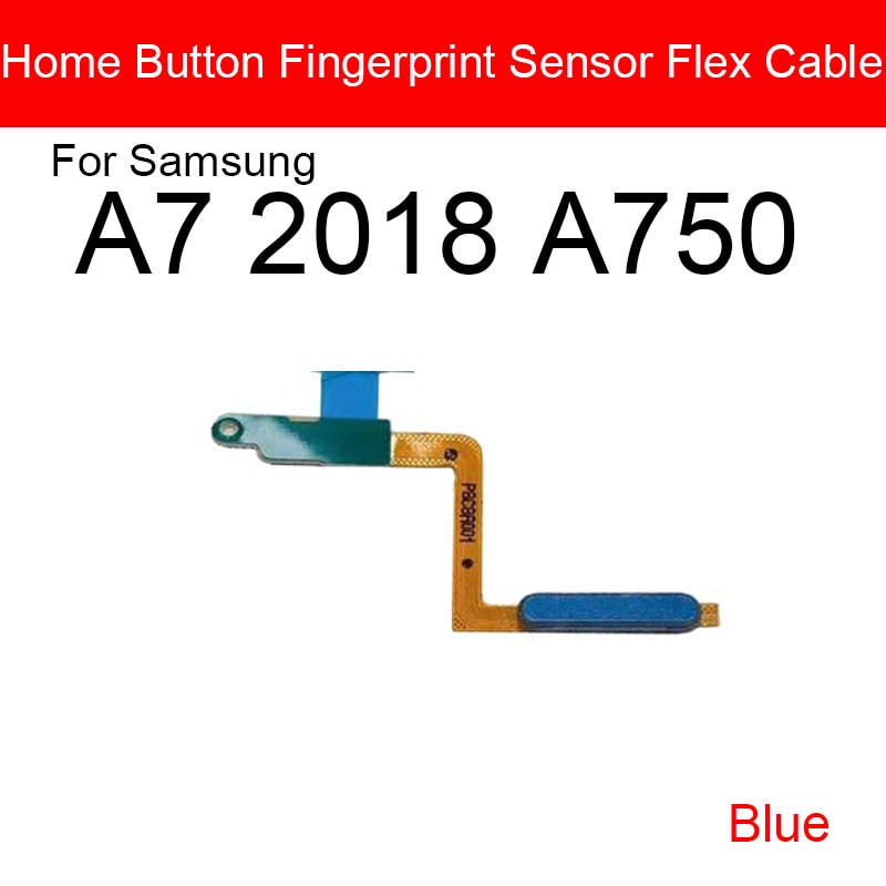 Home Button For Samsung Galaxy A7 2018 A750 Fingerprint Sensor Flex Cable Phone Repair Parts
