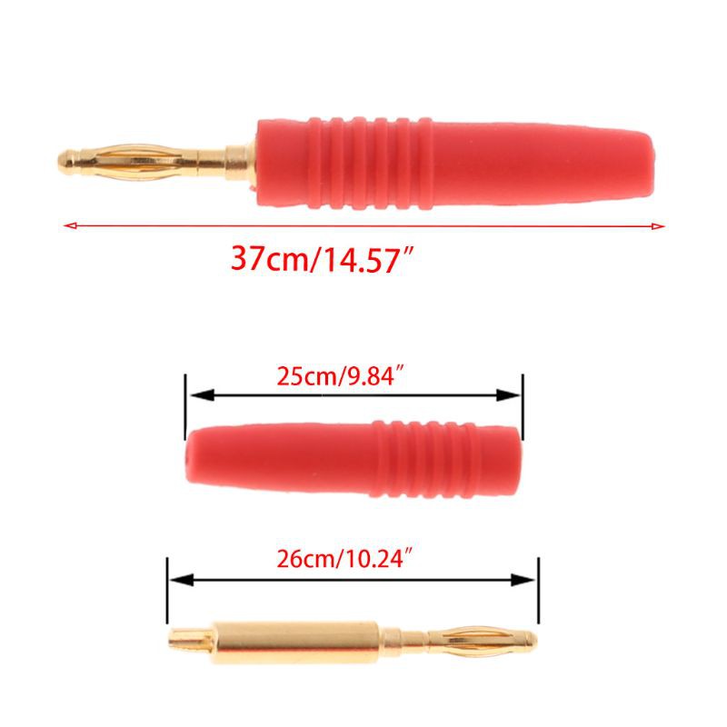 Bộ 10 đầu cắm bắp chuối 2mm chất lượng
