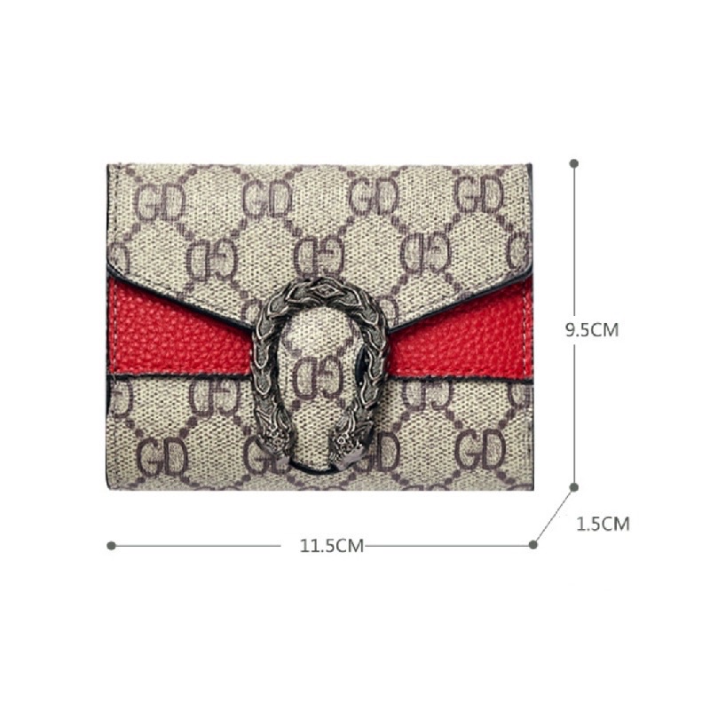 VÍ NỮ MINI CẦM TAY NGẮN ĐẦU RỒNG