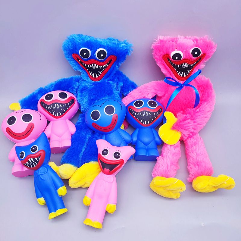 Đồ chơi thú nhồi bông/ Đồ chơi bóp nén hình Huggy Wuggy Kissy Missy Poppy Playtime làm quà tặng dành cho trẻ em