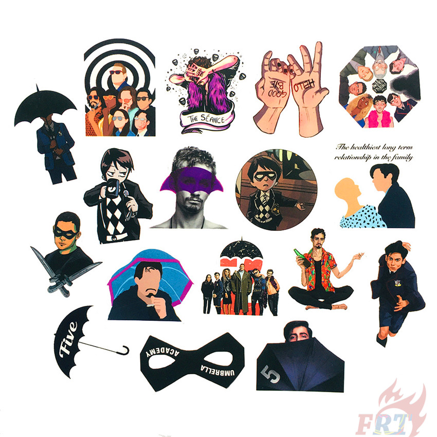 Set 50 nhãn dán họa tiết The Umbrella Academy - TV Shows Series 03 chống nước trang trí thủ công độc đáo DIY