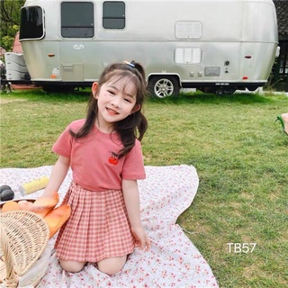 Set váy 2ct cherry hồng cho bé gái 84-22kg