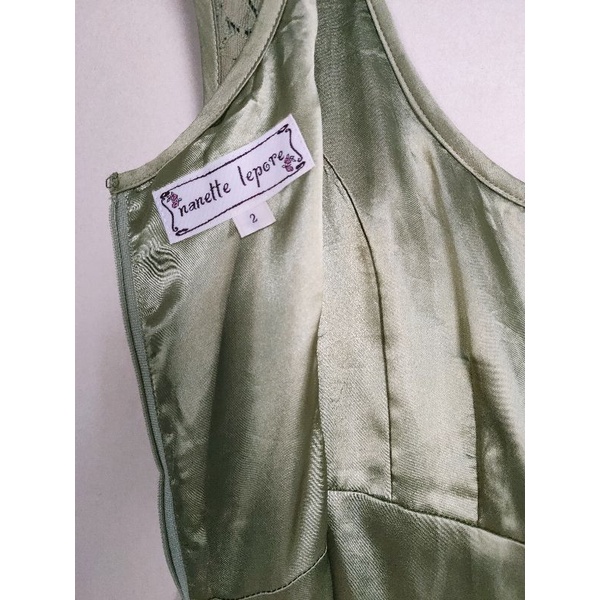 Đầm Nanette Lepore Ren Màu Xanh Lá Mạ, Sz 2