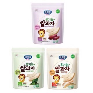 BÁNH GẠO HỮU CƠ 100% CHO BÉ TỪ 6 THÁNG TUỔI - ILDONG HÀN QUỐC