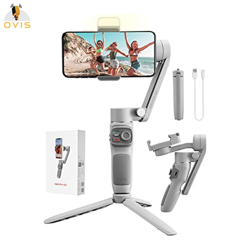 [BH 1 ĐỔI 1] Tay Cầm Chống Rung (Gimbal) Zhiyun Smooth Q3 Điều Khiển Cử Chỉ Cho Smartphone Thế Hệ Mới