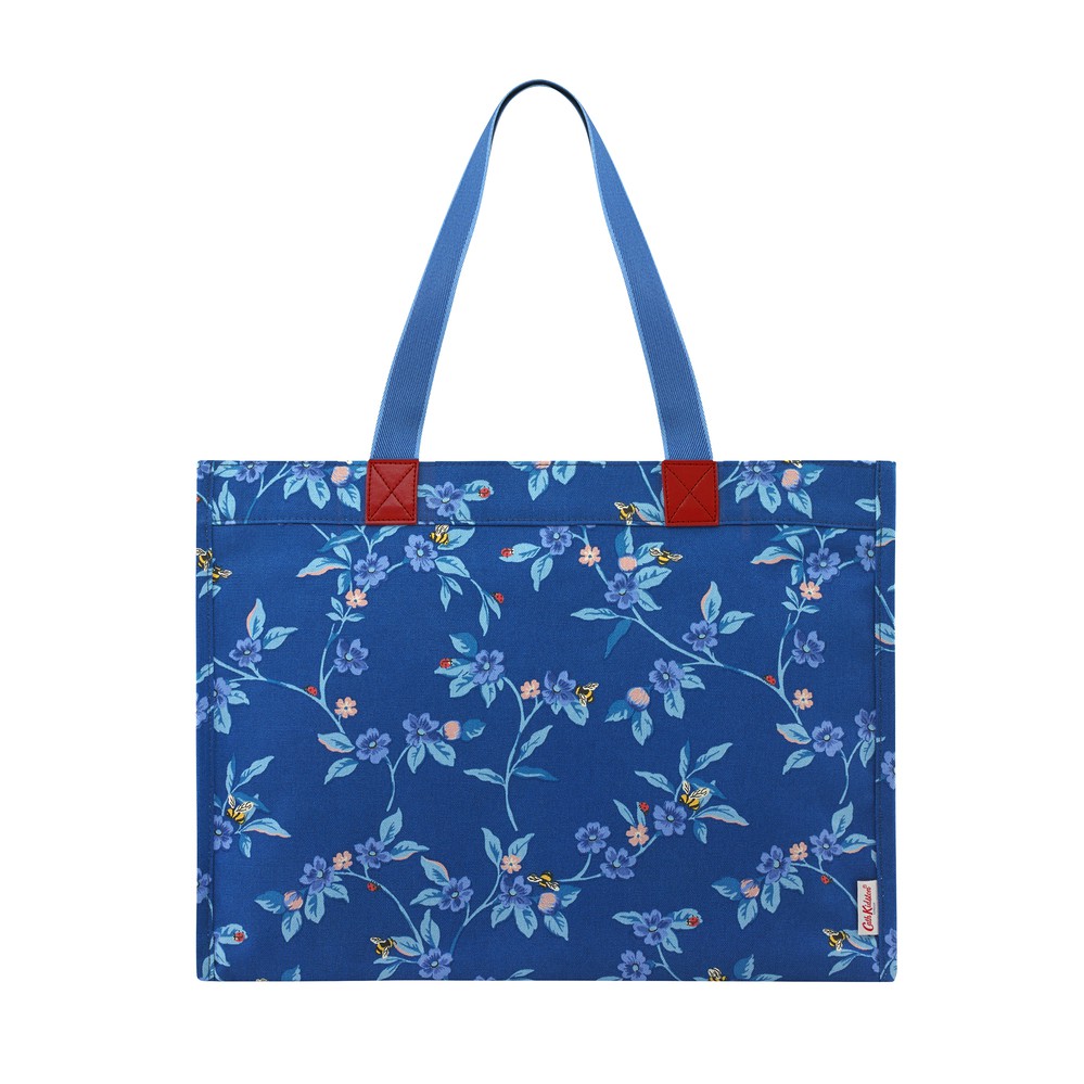 Cath Kidston - Túi đeo vai The Milly Tote Greenwich Flowers - 983938 - Midnight Blue
