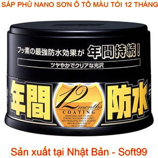 Sáp Phủ Nano Sơn Ô Tô Màu Tối Fusso Coat Dark W-96 Soft99 | Japan