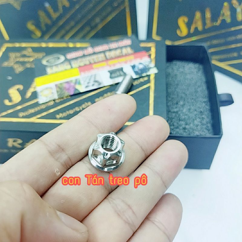 Ốc treo pô ex winner INOX 304 kèm tán salaya