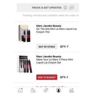 Set son travel size (3cây) Marc Jacobs 1.2g/cây