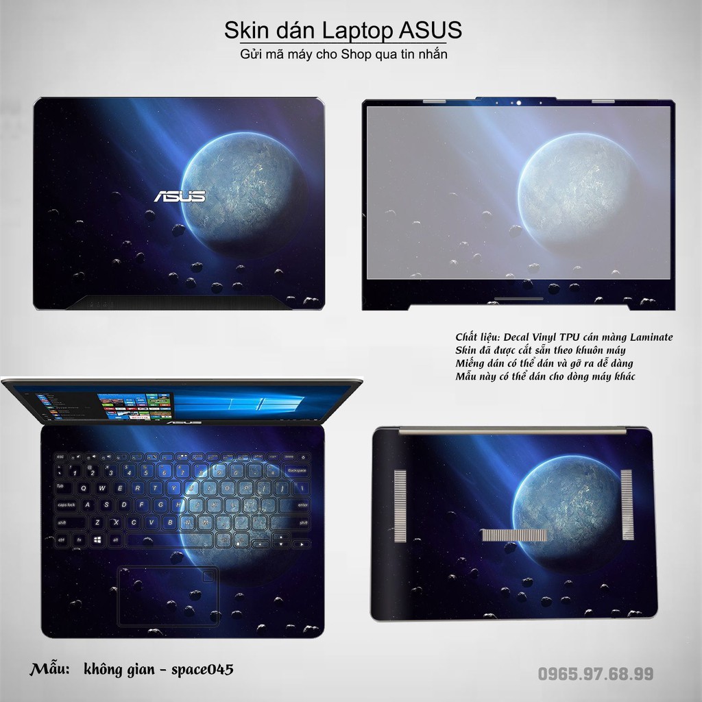 Skin dán Laptop Asus in hình không gian _nhiều mẫu 8 (inbox mã máy cho Shop)