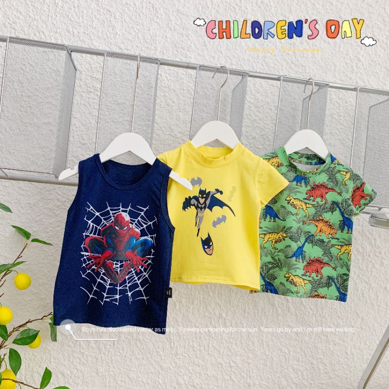 Áo cộc tay bé trai, bé gái đủ size 6-16kg hàng QUẢNG CHÂU CHỌN MÀU