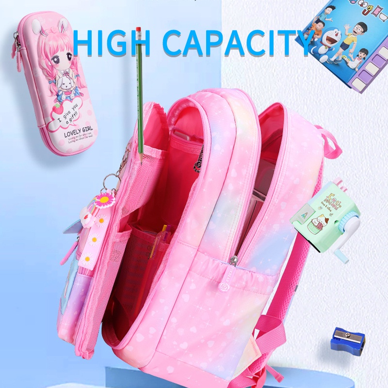 Ba Lô Đi Học Màu gradient Xinh Xắn Cho Bé