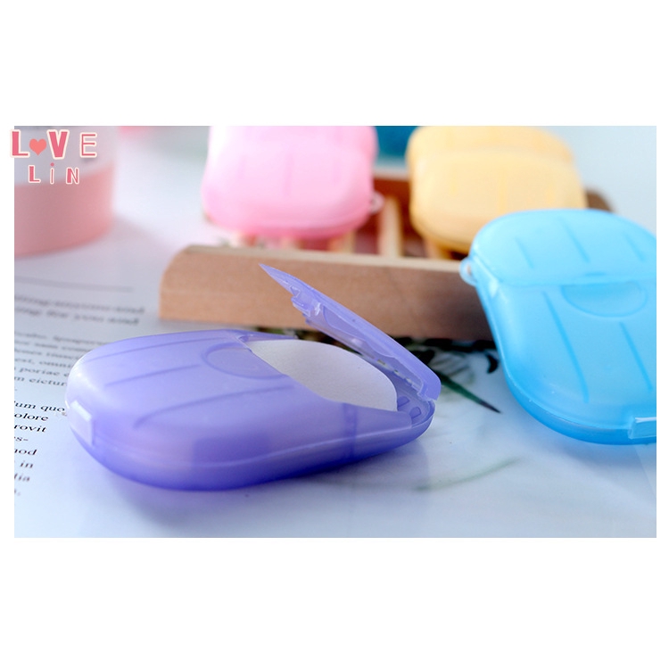 (Hàng Mới Về) Xà Phòng Giấy Mini Dùng Một Lần Tiện Dụng Khi Đi Du Lịch