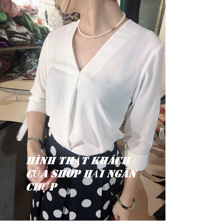 ÁO SƠ MI NỮ CHẤT LỤA HABUTAI CAO CẤP CÔNG SỞ PARTY ĐỀU OK