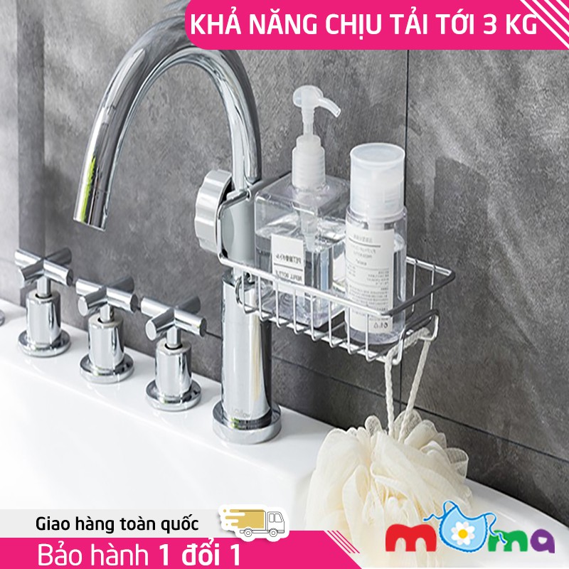 Giá treo inox tiện dụng kệ để đồ đa năng gắn vòi nước lavabo_HK112
