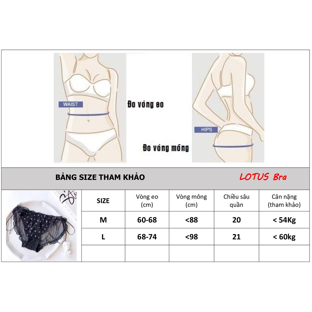 Quần lót ren nữ Pink Play ren voan bèo cao cấp điểm Tim dễ thương NuciFera