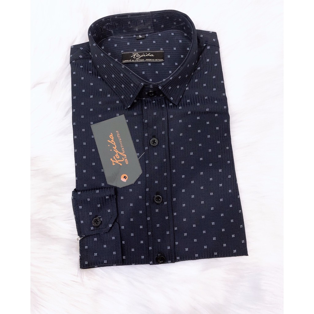 Áo sơ mi nam chấm bi korea dài tay cổ bẻ mặc siêu mềm mại và thoải mái, giá cả siêu tốt | BigBuy360 - bigbuy360.vn
