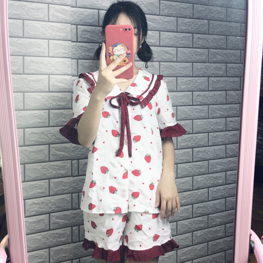 Bộ Đồ Ngủ Pijama Nữ Mặc Ở Nhà Dễ Thương