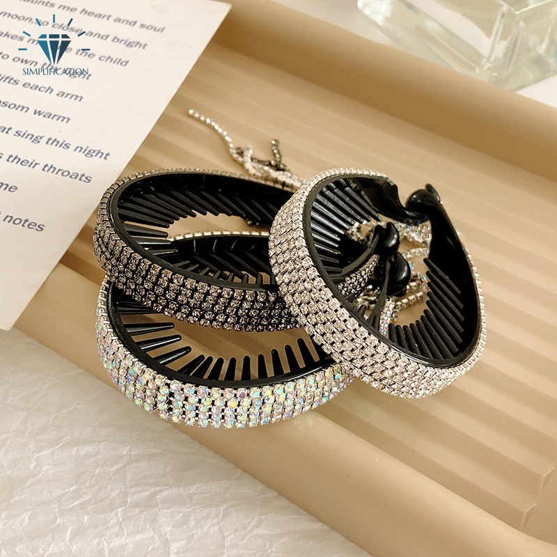 Kẹp tóc đính kim cương giả lấp lánh thời trang dành cho nữ