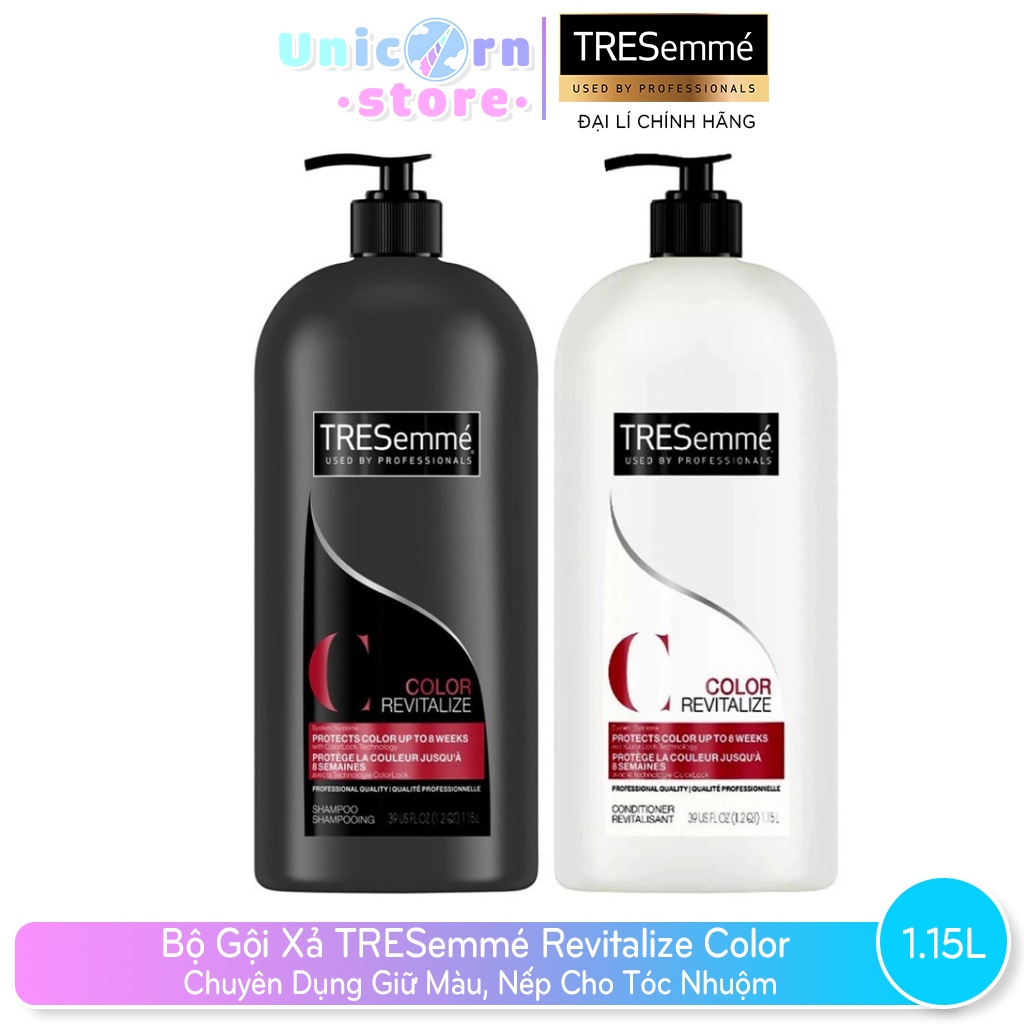Bộ Gội Xả TRESemmé Revitalize Color Chuyên Dụng Giữ Màu, Nếp Cho Tóc Nhuộm 1.15L