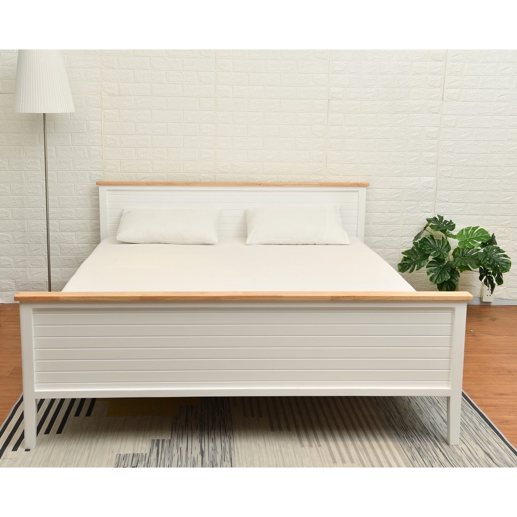 Giường Gỗ Amando Cherry Bảo Hành Bởi Vua Nệm