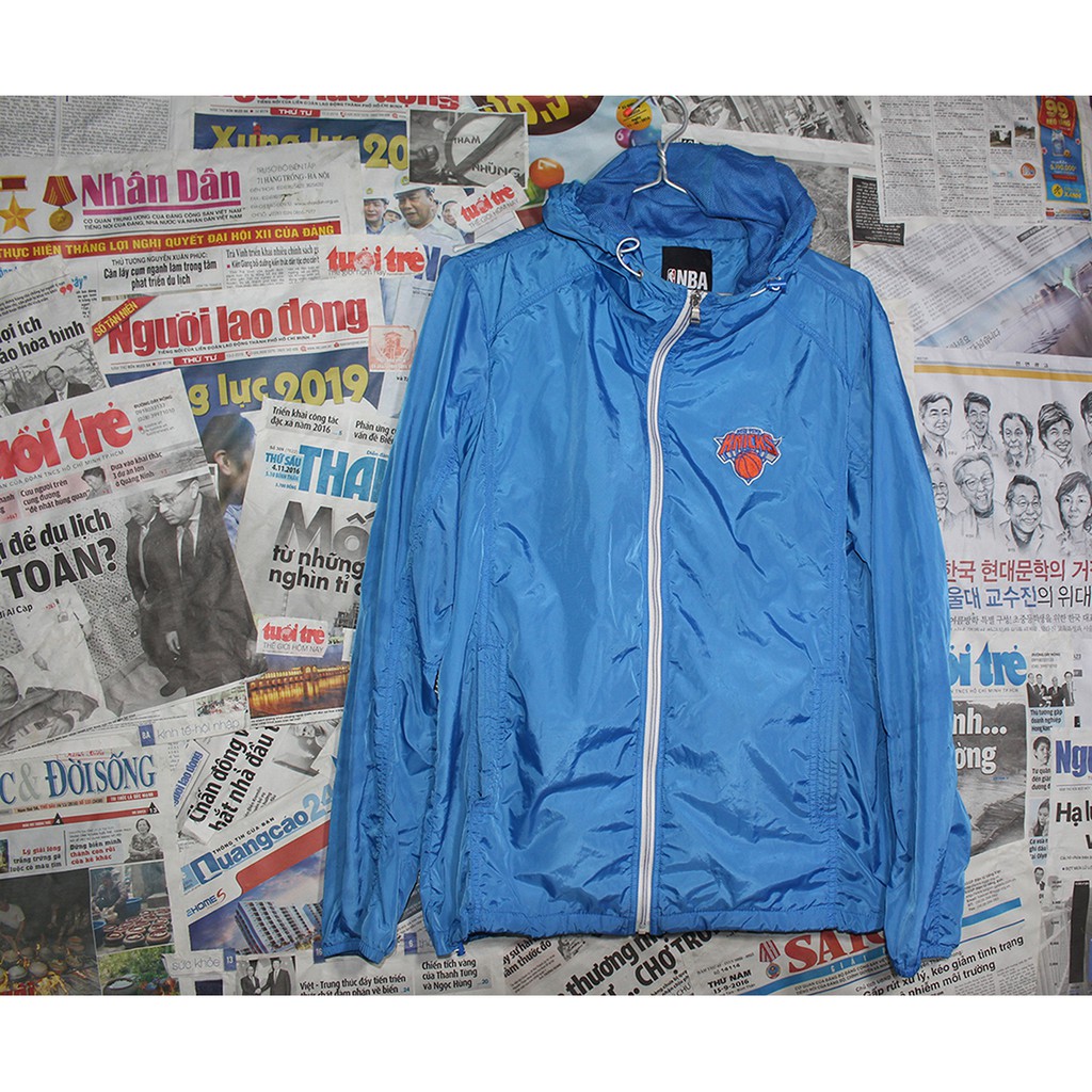 Áo khoác Jacket Nam NBA blue jacket new york knicks