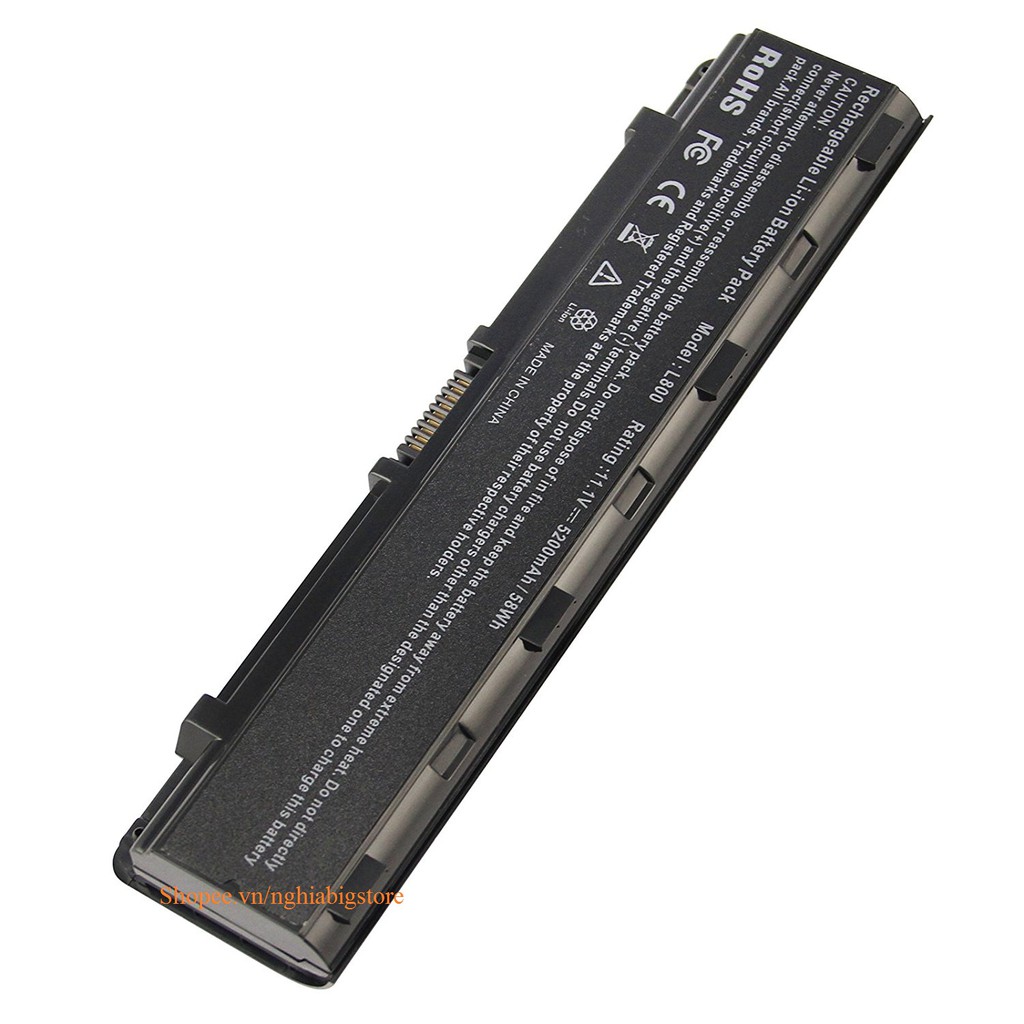 Pin Dùng Cho Laptop Toshiba Satellite C800, C805, C840, C845,C850, C855, C50, C50T, C55, C55DT, C55T, C70 Battery