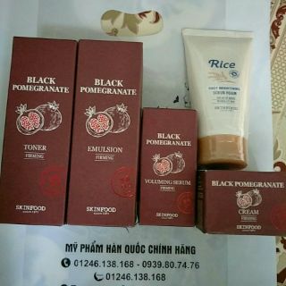 Combo dưỡng da BLACK POMEGRANATE TONER + CREAM