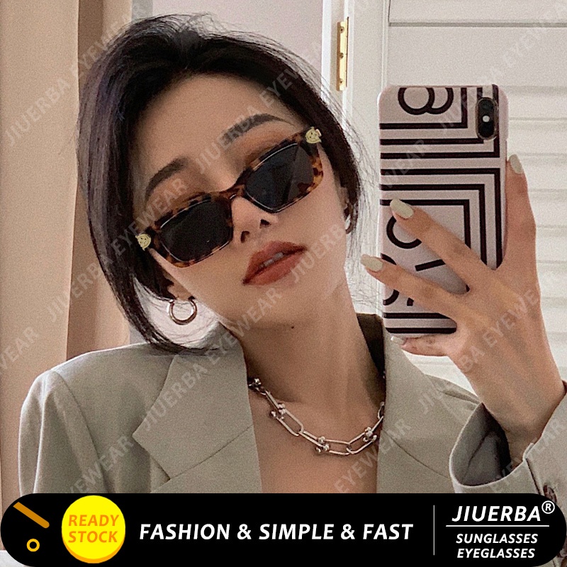 Kính Mát Gọng Vuông Thiết Kế Đơn Giản Thời Trang Theo Phong Cách Phương Tây Cho Nữ