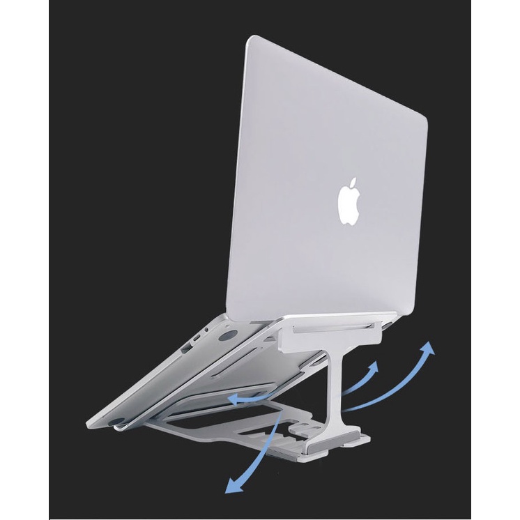 Giá đỡ laptop nhôm tản nhiệt cho macbook, laptop có thể gấp gọn SE-S35  kích thước lớn, 5 mức điều chỉnh.