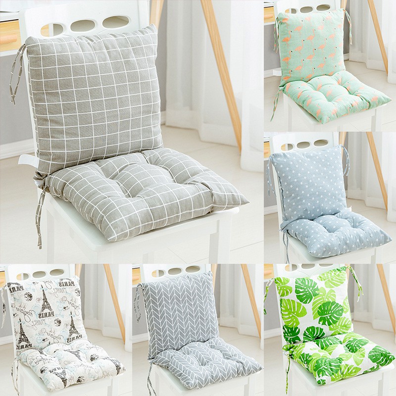 Phụ kiện đệm có công dụng tựa lưng, lót ghế cấu tạo 2 miếng có dây buộc cố định.